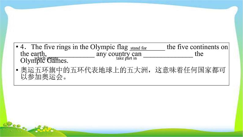 人教版高考英语总复习必修2Unit2The Olympic Games课件PPT第7页