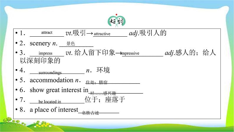 人教版高考英语总复习必修1Unit3Travel journal课件PPT第4页