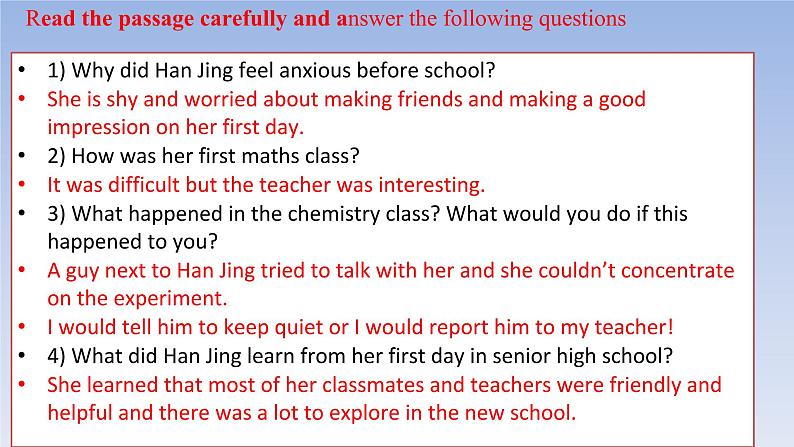 Welcome unit Period 2 Reading and Thinking 课件（1） - 副本07