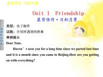 人教版 (新课标)必修1&2Unit 1 Friendship复习课件ppt