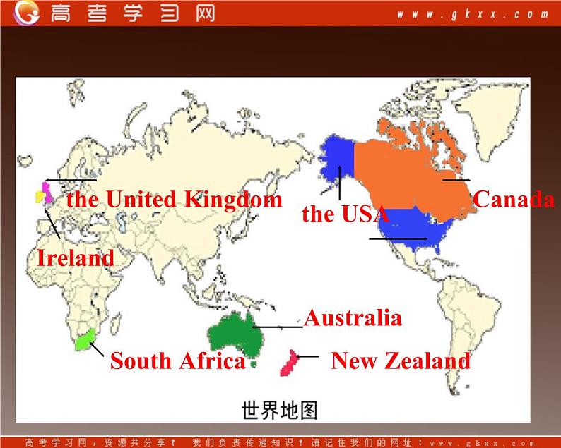 浙江省安吉县振民中学高一英语人教版必修1《Unit 2 English around the world》-Warming up课件08