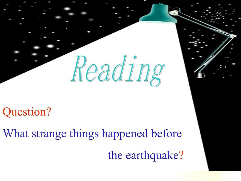 高一英语人教版必修1精选课件《Unit 4 Earthquakes》Warming up课件第4页