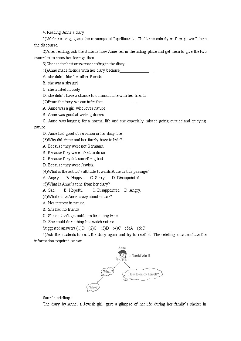 英语教学案（人教版）：必修一 Unit 1 Friendship Period 2《Reading》03