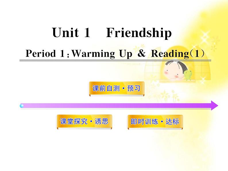 高中英语课时讲练通配套课件：Unit1《Friendship》Period 1（新人教版必修1）第1页