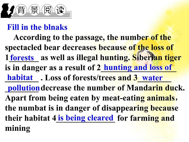 英语 Unit 4 Wildlife pretectionPart 1 Warming up and Pre-reading课件（新人教版必修2）第2页