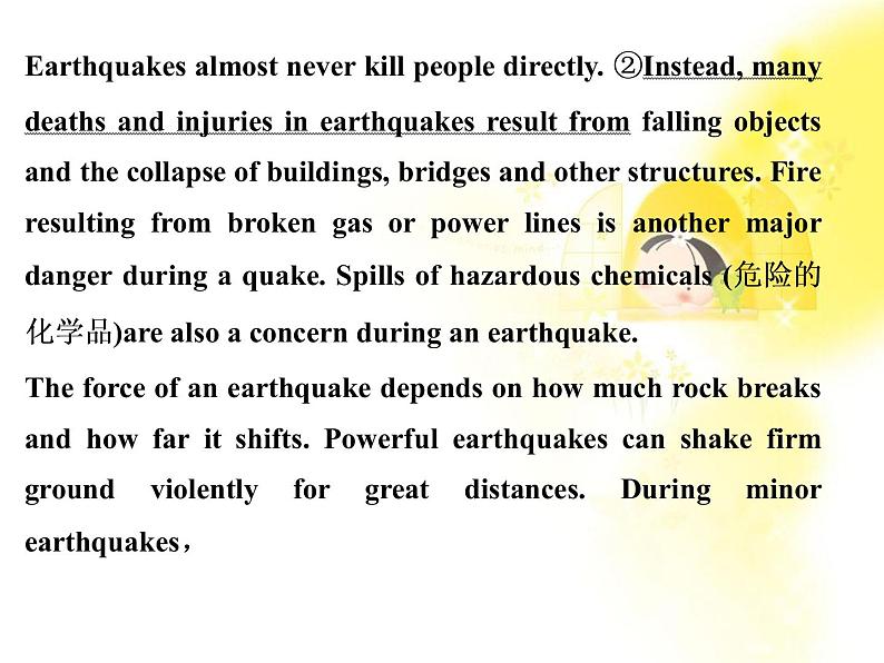 高中英语人教版必修一：Unit 4 《Earthquakes》-Period 1 课件03