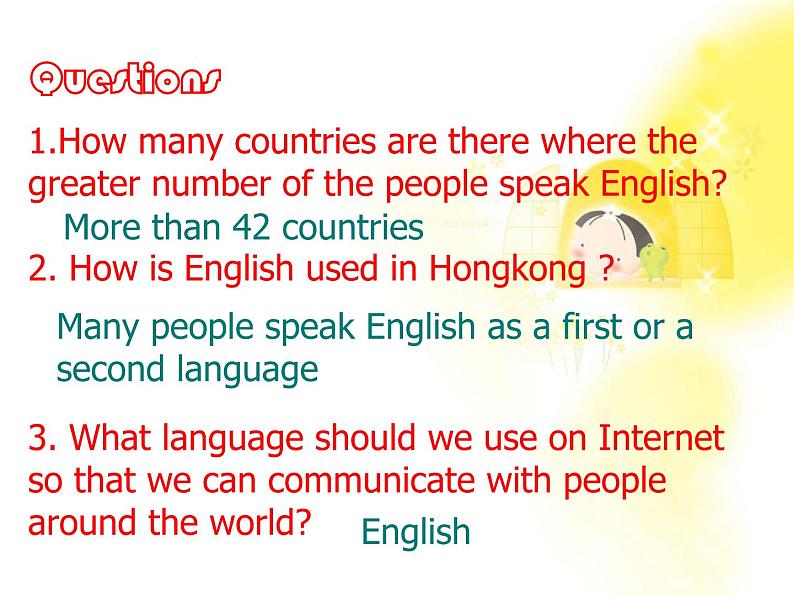 英语人教版必修1  2.8Unit2《English around the world》课件第8页