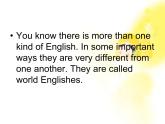 高中英语（人教版必修一）：Unit 2  English around the world 课件（2）