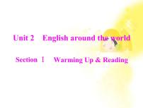 2021学年Unit 2 English around the world教学ppt课件