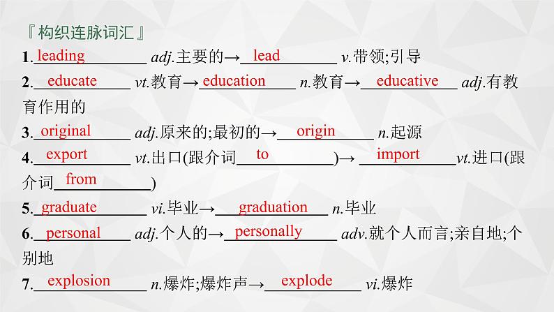 （新高考）2022届高中英语外研版一轮复习 必修4 必备预习案 Module 4 Great Scientists 精品课件07