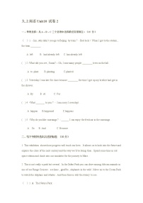 新目标英语九年级上学期Unit10试卷2