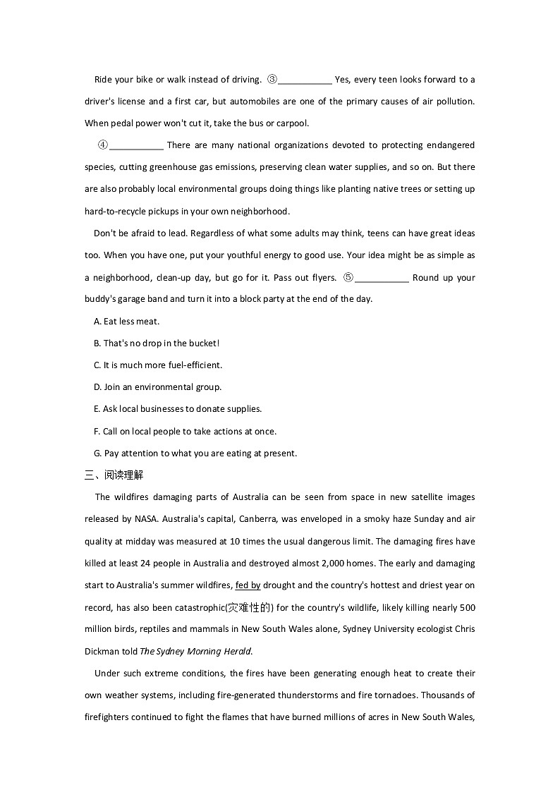Unit 8 Green Living Writing Workshop—Reading Club 2——2021-2022学年高一英语北师大 ...