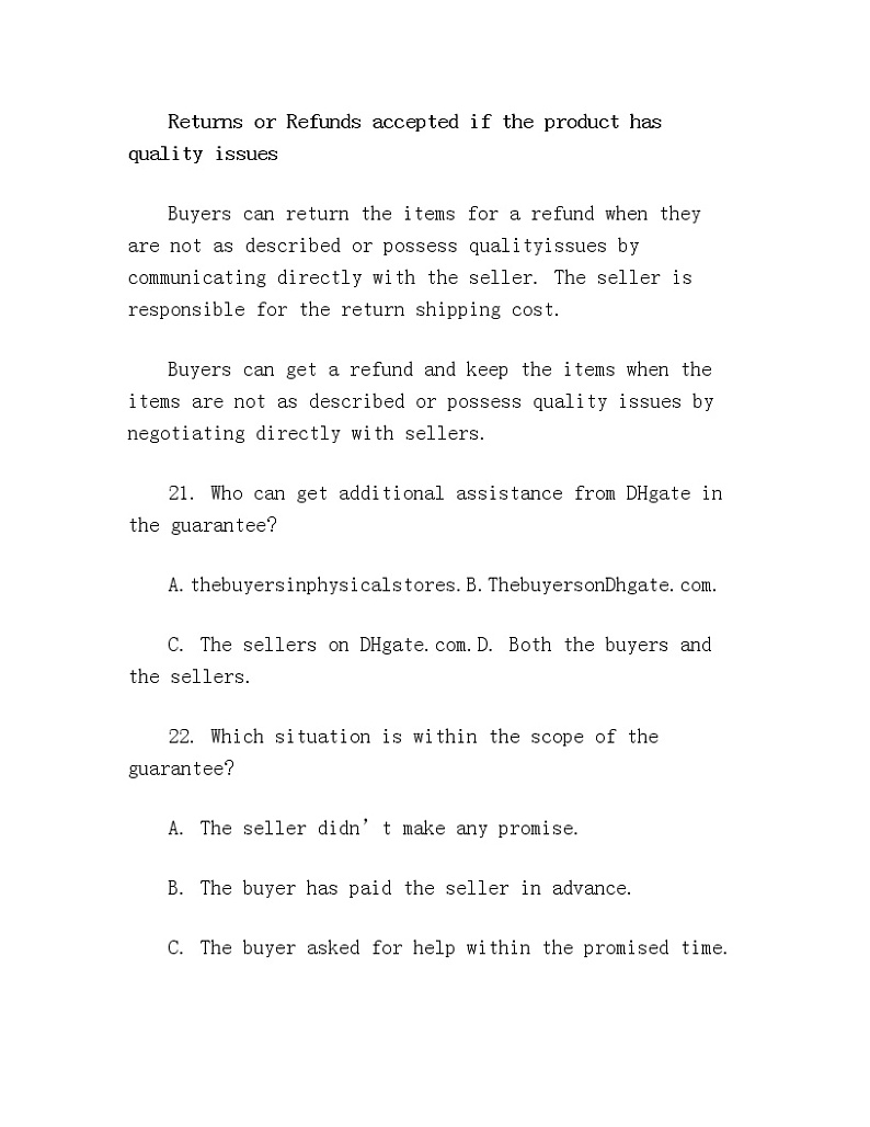 山东省枣庄市第八中学东校区2020届高三一调模拟考试英语试题试卷word版03