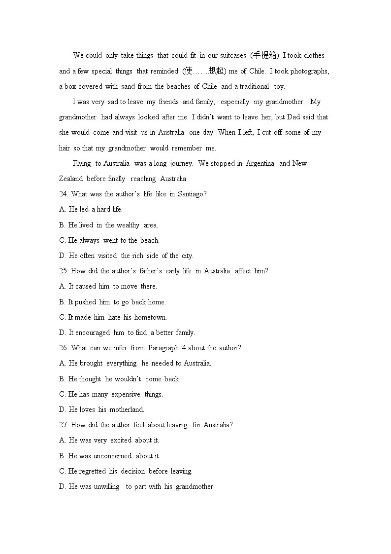 Module 6 Unexplained Mysteries of the Natural World 单元测试题 103