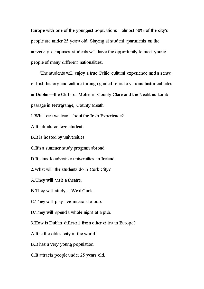 UNIT 5 MUSIC 检测卷-2022版英语必修第二册人教版（2019） 同步练习 （Word含解析）02