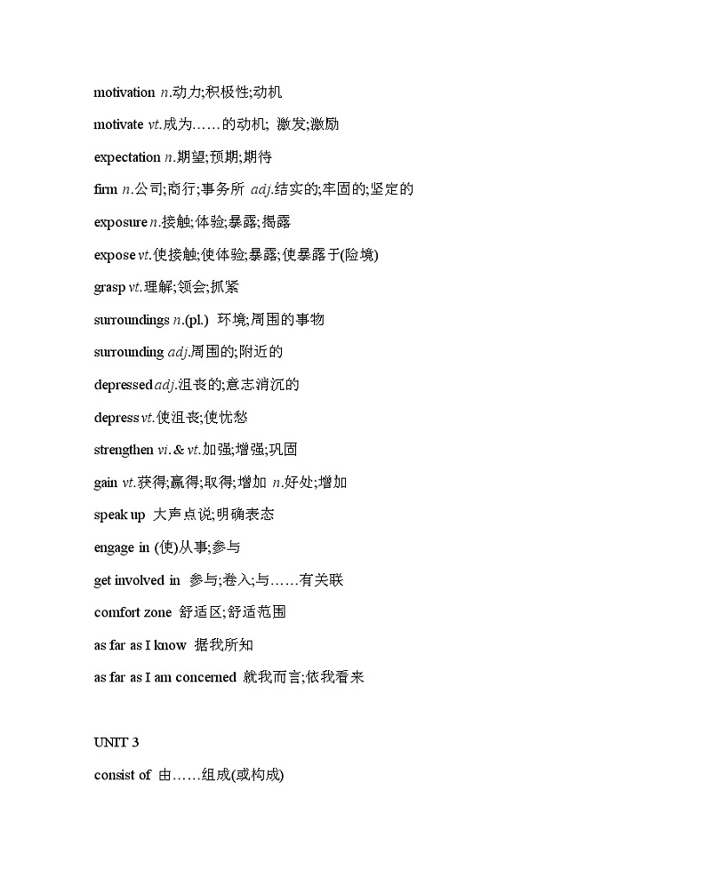 考前必背单词-2022版英语选择性必修第二册人教版（2019）03