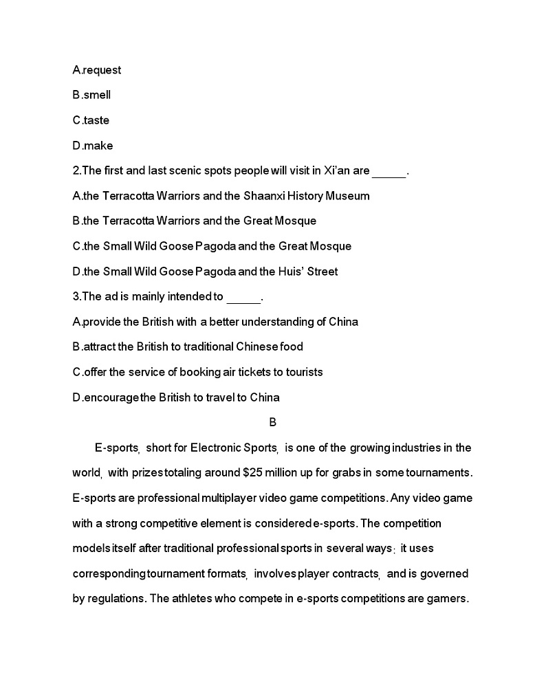 全书综合测评-2022版英语必修第二册外研版（2019） 同步练习 （Word含解析）03