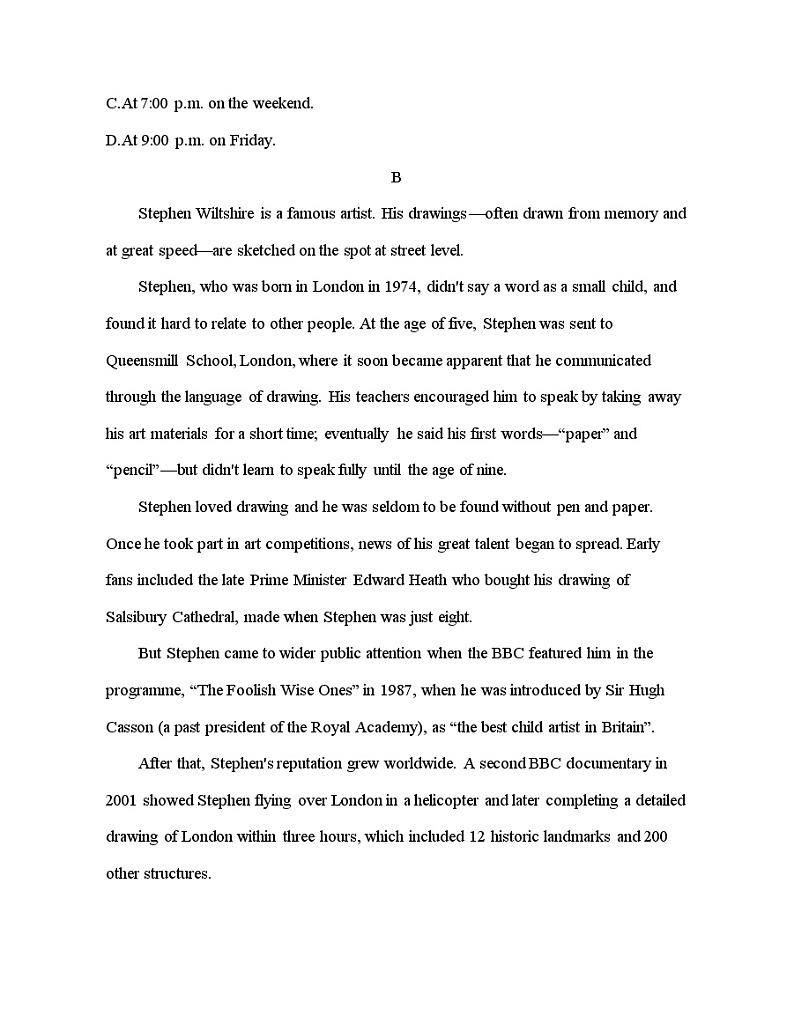 Unit 3　The art of painting 达标检测-2022版英语选择性必修第一册译林版（2019） 同步练习 （Word含解析）第3页