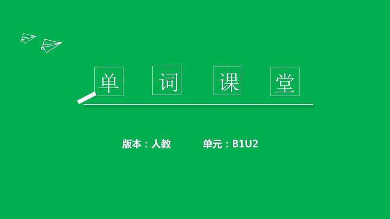 单词课堂课件2022届高考英语一轮复习人教新课标必修一学案第1页