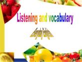 Module 1 Our Body and Healthy Habits  Listening and vocabulary PPT课件