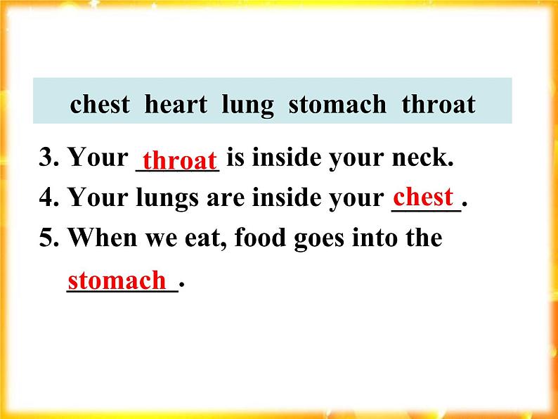 Module 1 Our Body and Healthy Habits  Listening and vocabulary PPT课件05