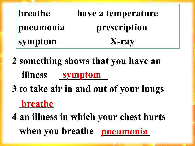 Module 1 Our Body and Healthy Habits  Listening and vocabulary PPT课件07