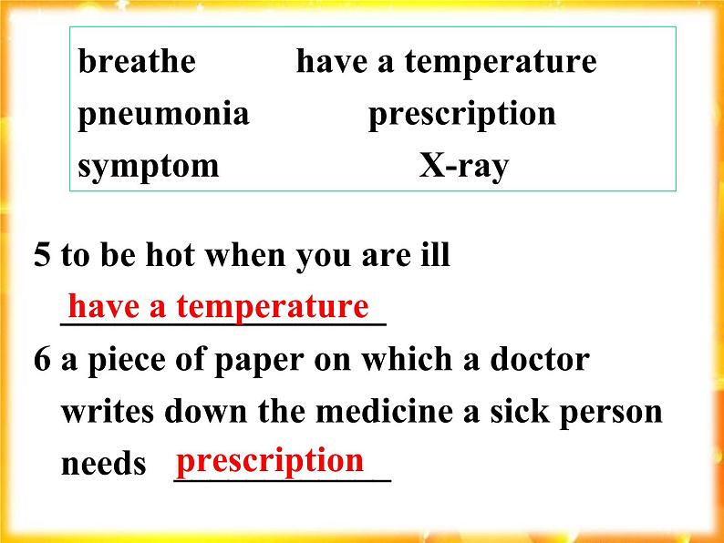 Module 1 Our Body and Healthy Habits  Listening and vocabulary PPT课件08