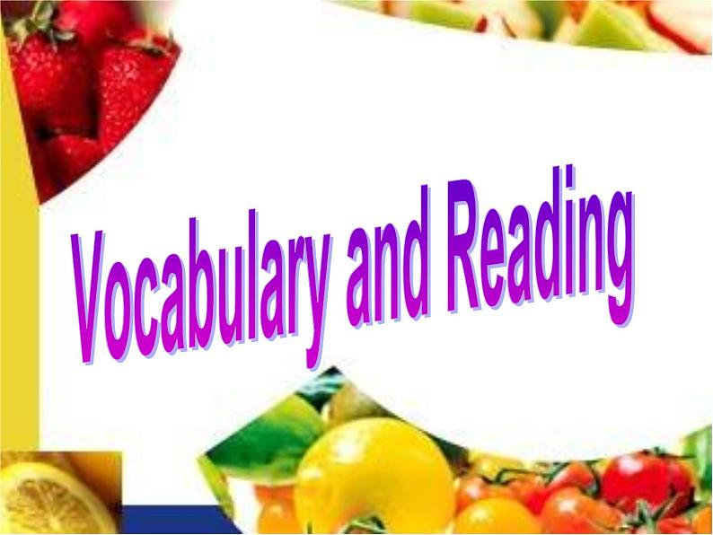 Module 1 Our Body and Healthy Habits Vocabulary and reading PPT课件03