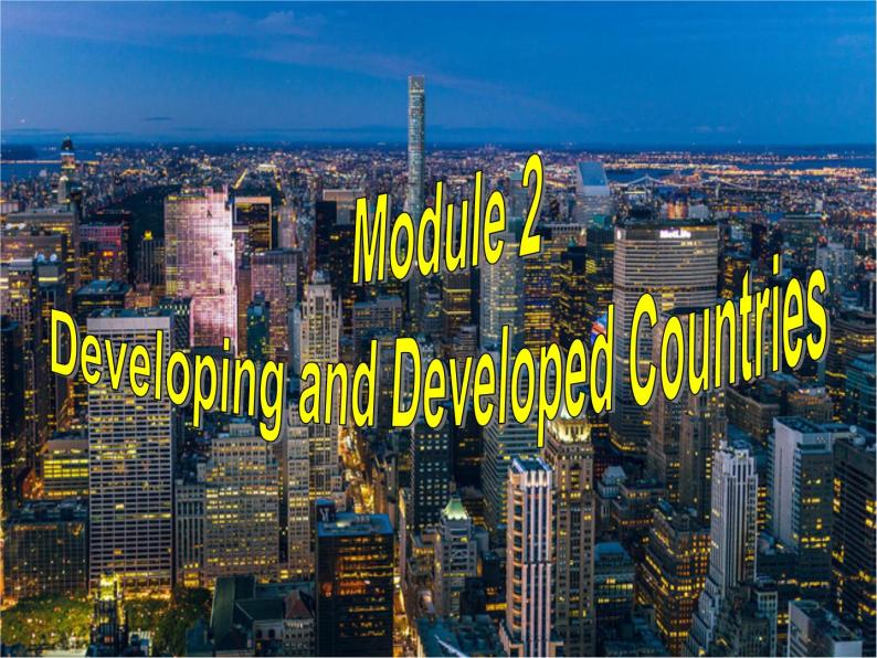 Module 2 Developing and Developed Countries Grammar PPT课件02