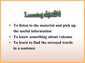 Module 3 The Violence of Nature Listening and Vocabulary & Pronunciation & Everyday English PPT课件