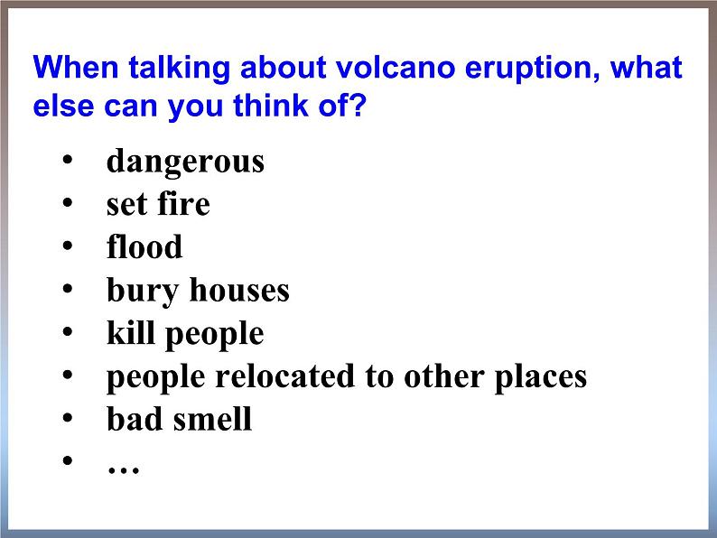 Module 3 The Violence of Nature Listening and Vocabulary & Pronunciation & Everyday English PPT课件08