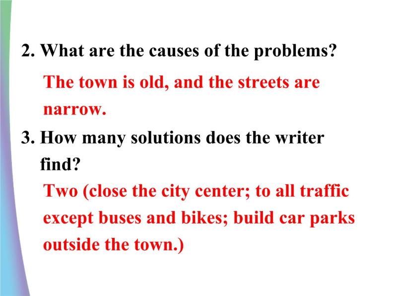 Module 2 Traffic Jam Writing PPT课件06