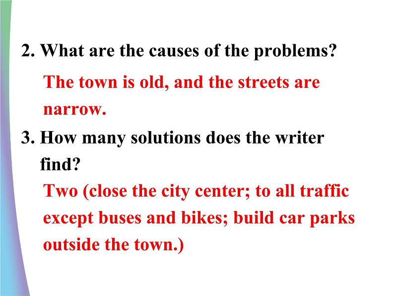 Module 2 Traffic Jam Writing PPT课件06