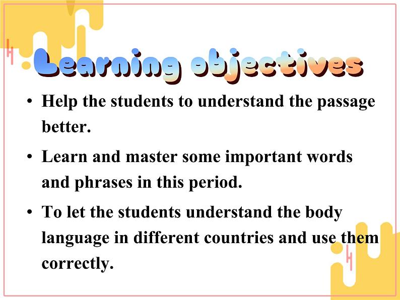 Module 3 Body Language and Non-verbal Communication Reading and Vocabulary PPT课件04