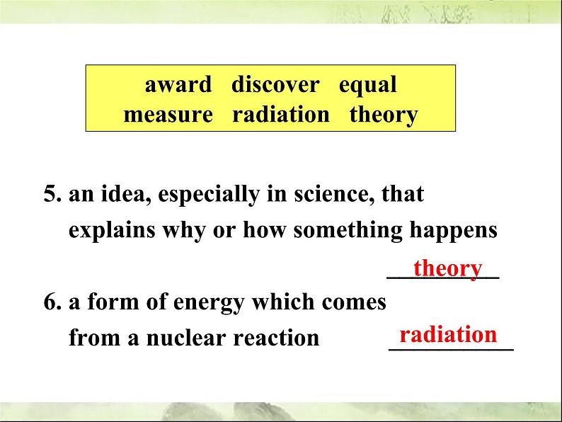 Module 4 Great Scientists  Listening and Vocabulary & Pronunciation PPT课件08