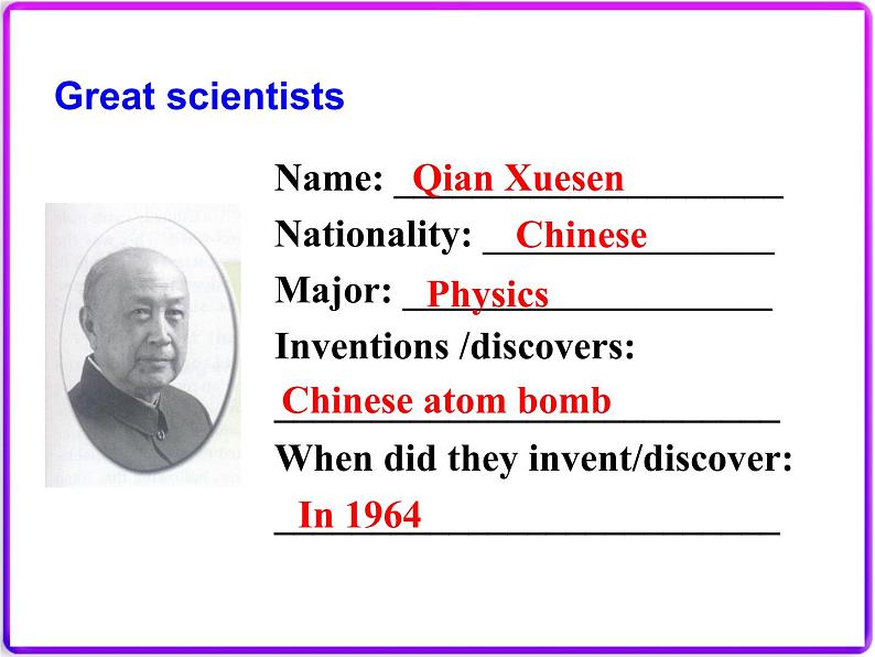 Module 4 Great Scientists  Introduction & Reading PPT课件第7页