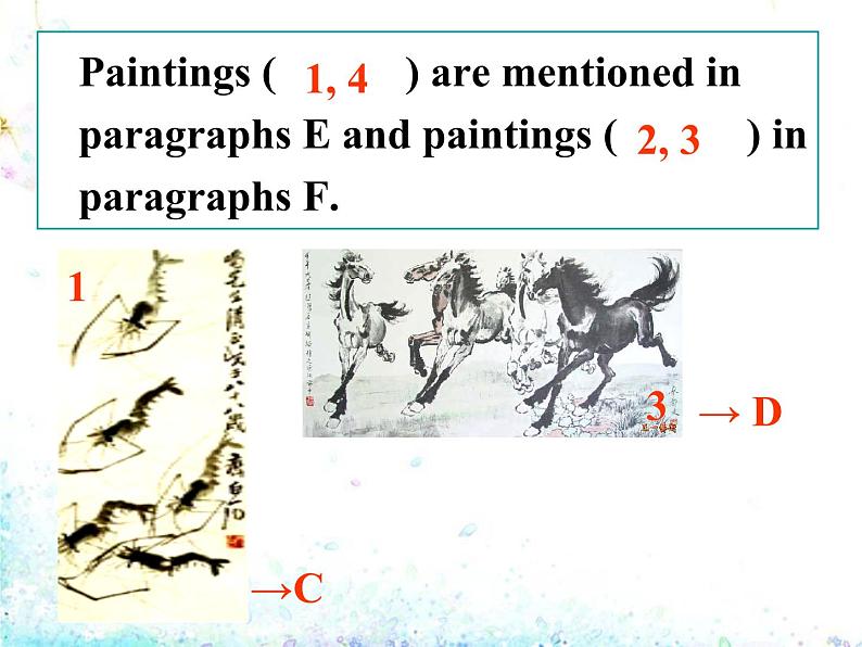 外研版 必修2  Module 4 Fine Arts-Western, Chinese and Pop Arts Reading and vocabulary　ＰＰＴ课件05