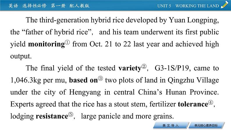 新教材人教英语选择性必修第一册  UNIT 5  PPT课件+练习05