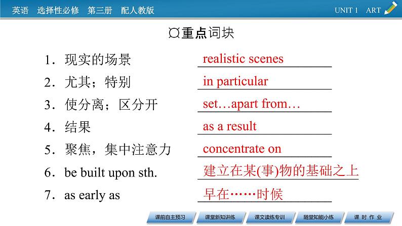 新教材人教英语选择性必修第三册  UNIT 1　Period 1 PPT课件+练习07