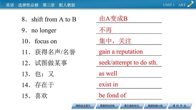 新教材人教英语选择性必修第三册  UNIT 1　Period 1 PPT课件+练习08