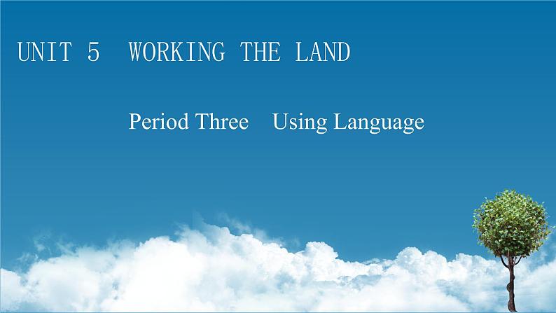 新教材人教英语选择性必修第一册  UNIT 5 Period 3 PPT课件+练习01