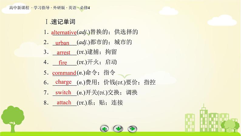 外研版英语必修4 Module 1 第1课时 PPT课件+练习06