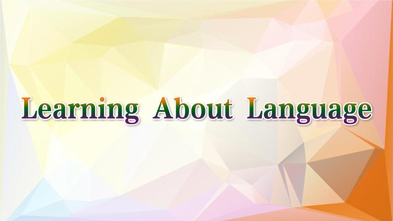 Unit 1 Learning about language----新教材人教版高中英语选择性必修2课件03