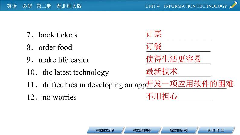 新教材北师大版英语必修第2册 UNIT 4 Period 3 PPT课件+练习07