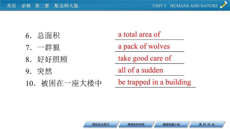 新教材北师大版英语必修第2册 UNIT 5 Period 6 PPT课件+练习06