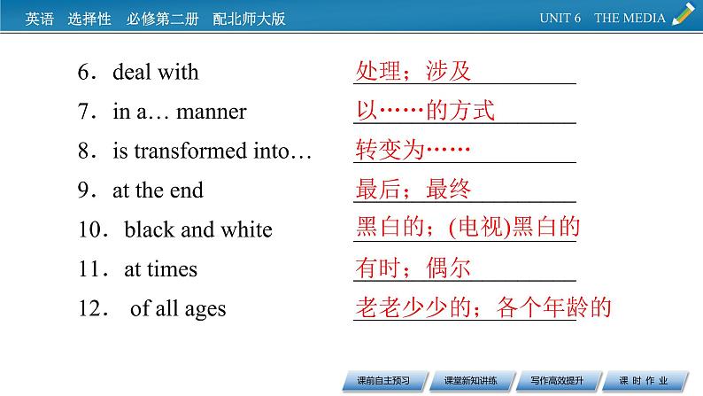 新教材北师大版选择性必修第二册 UNIT 6 Period 5 PPT课件+练习07