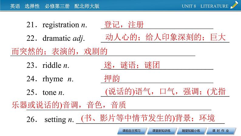 新教材北师大版选择性必修第三册 UNIT 8 Period 1 PPT课件+练习06