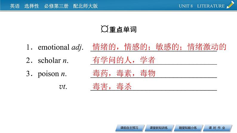 新教材北师大版选择性必修第三册 UNIT 8 Period 6 PPT课件+练习03