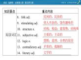 新教材北师大版选择性必修第三册 单元要点回顾Unit 8 PPT课件