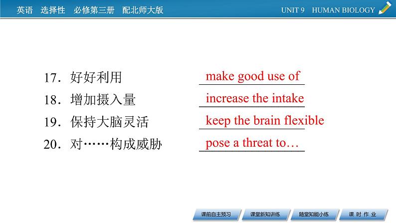 新教材北师大版选择性必修第三册 UNIT 9 Period 6 PPT课件+练习08